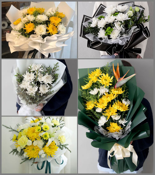 陕西渭南市临渭区官道镇白事花束代送